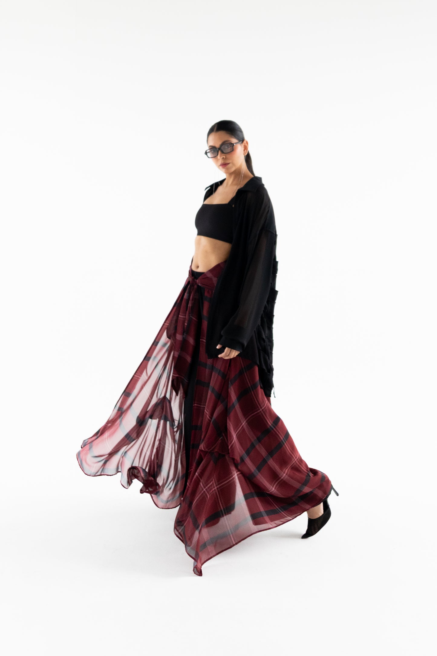 GARNET OVER SKIRT