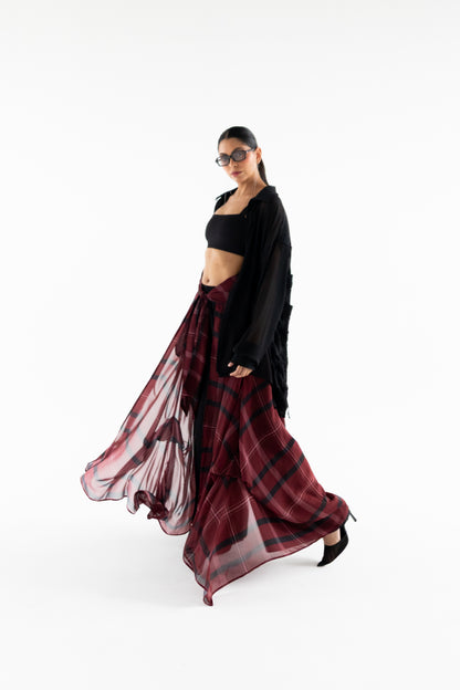 GARNET OVER SKIRT