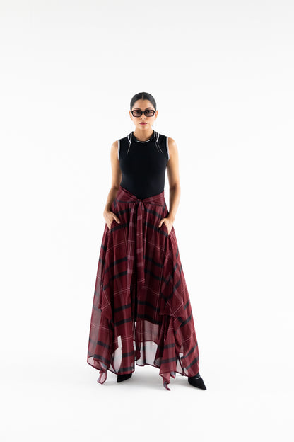 GARNET OVER SKIRT