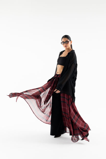 GARNET OVER SKIRT