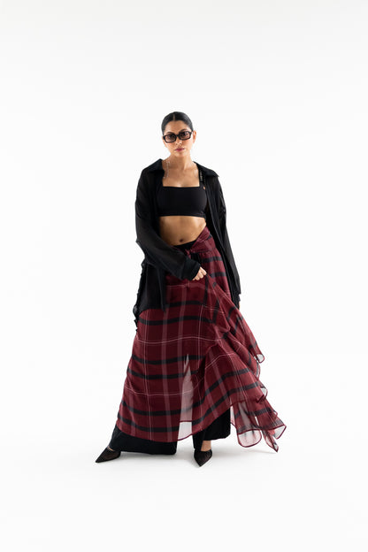 GARNET OVER SKIRT