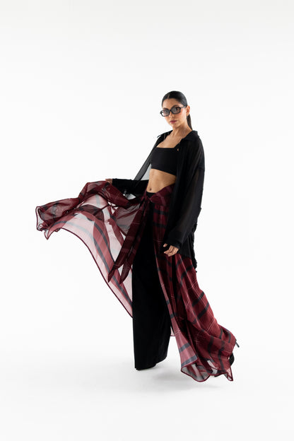 GARNET OVER SKIRT